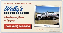 Wally's Septic Service logo